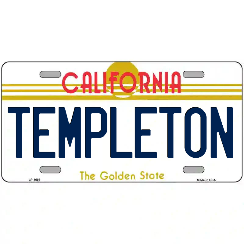 Templeton California Metal Sign