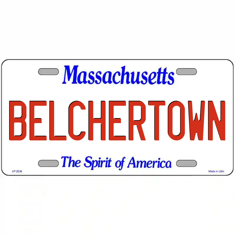 Belchertown Massachusetts Metal Sign
