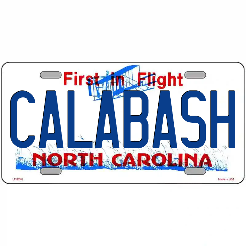 Calabash North Caroilna Metal Sign