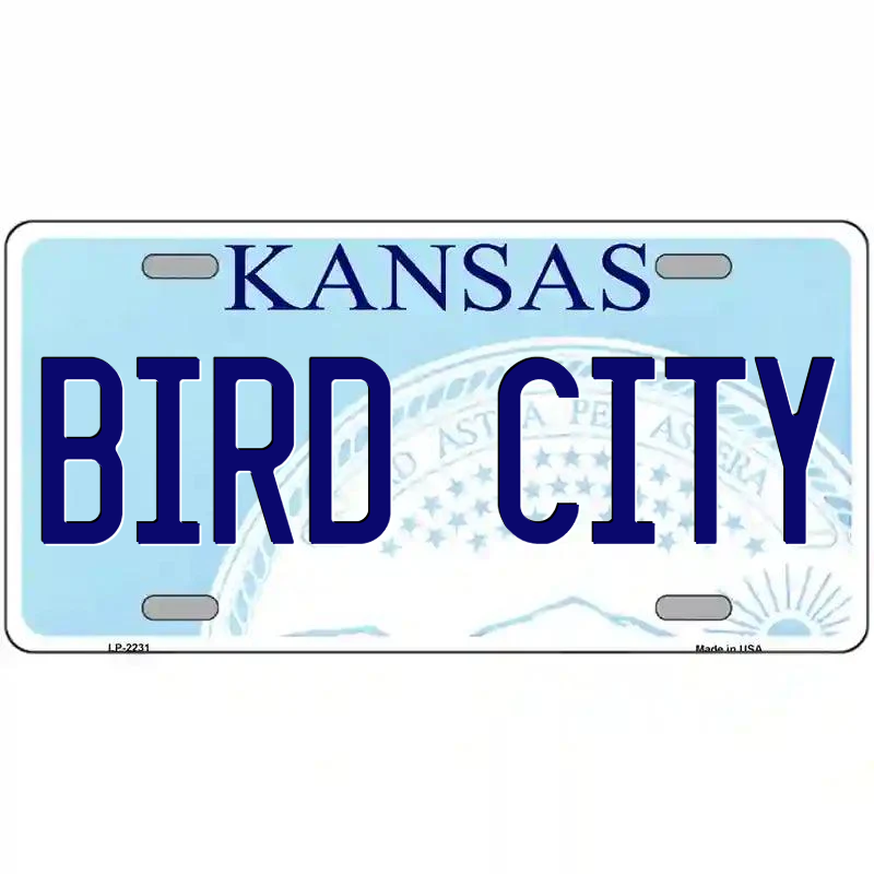 Bird City Kansas Metal SIgn