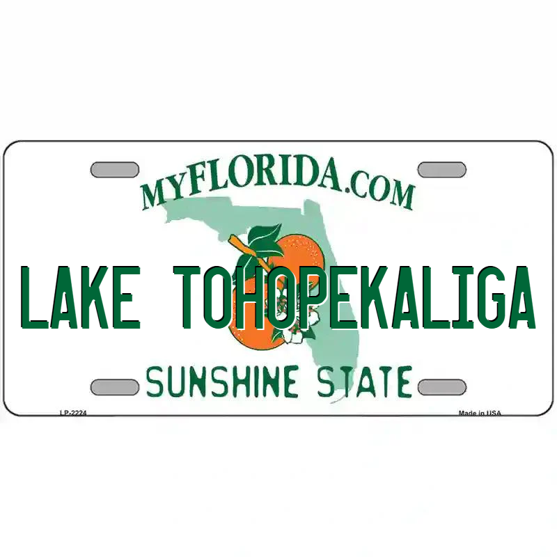 Lake Tohopekaliga Florida Metal Sign