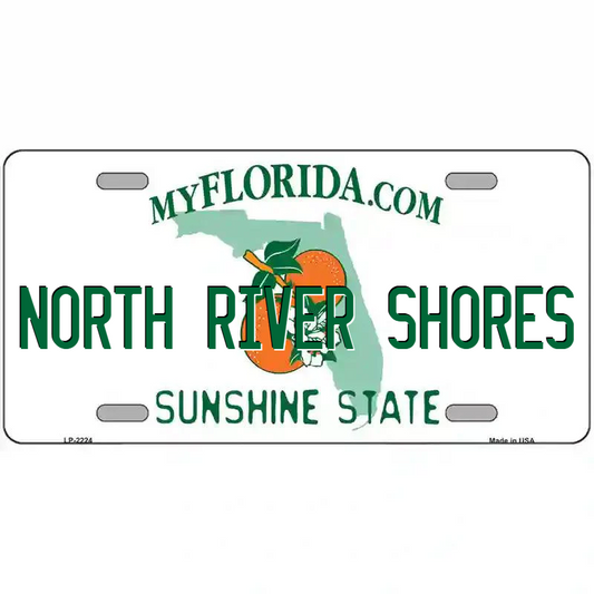 North River Shores Florida Metal Sign