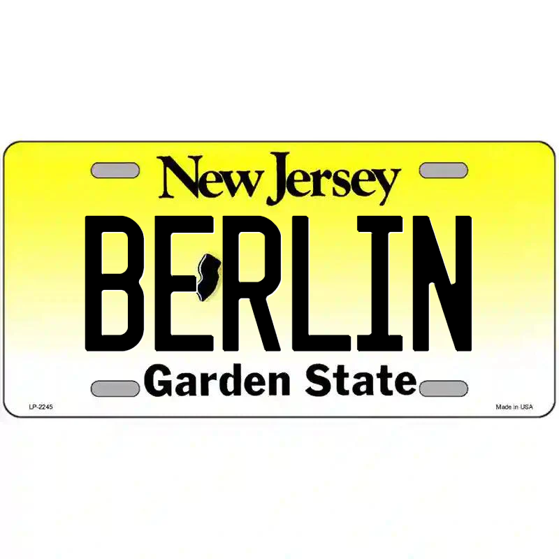 Berlin New Jersey Metal Sign
