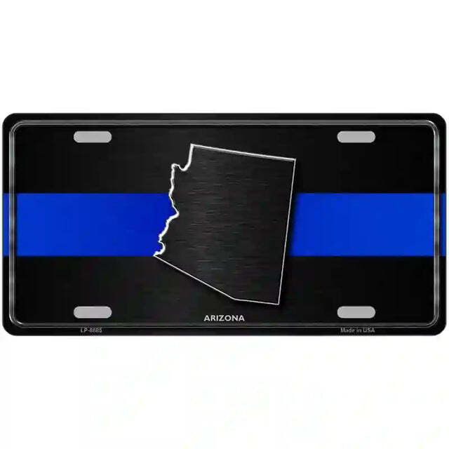 Arizona Thin Blue Line Metal Sign