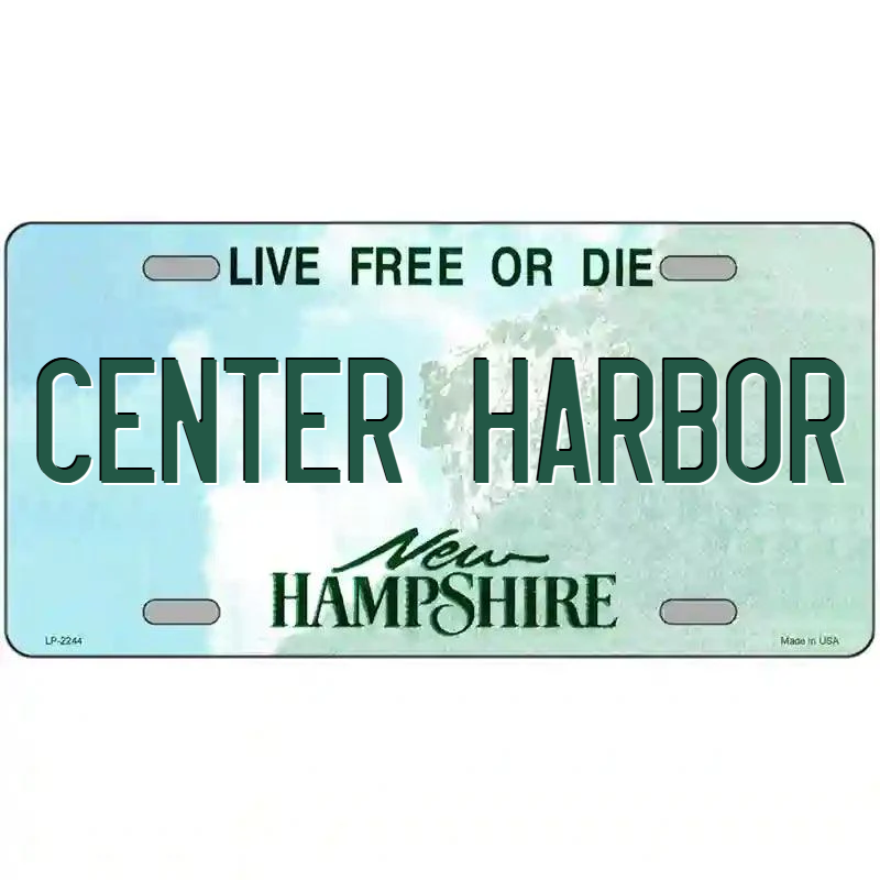 Center Harbor New Hampshire Metal Sign