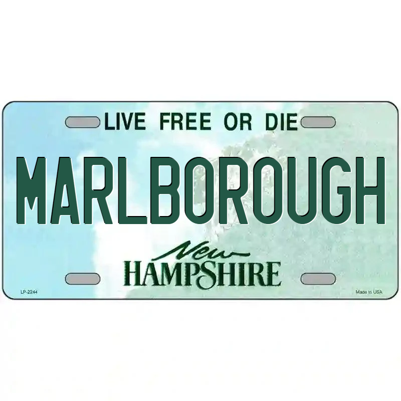 Malborough New Hampshire Metal Sign