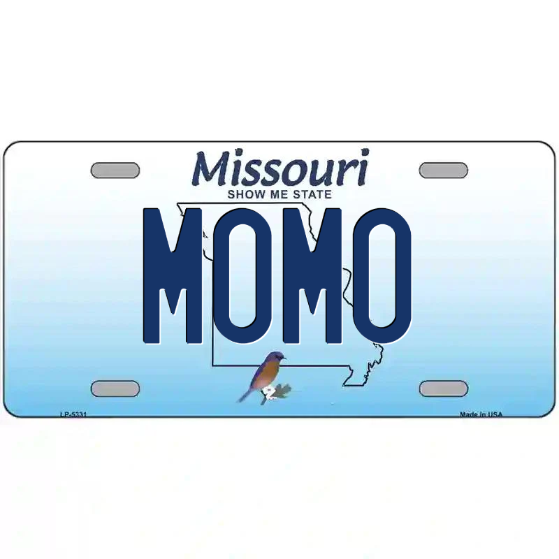 Momo Missouri Metal Sign