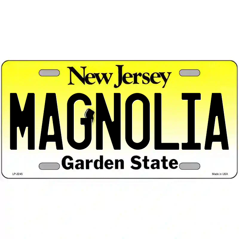 Magnolia New Jersey Metal Sign