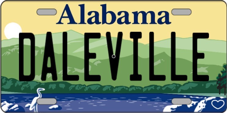 Daleville Alabama Metal Sign