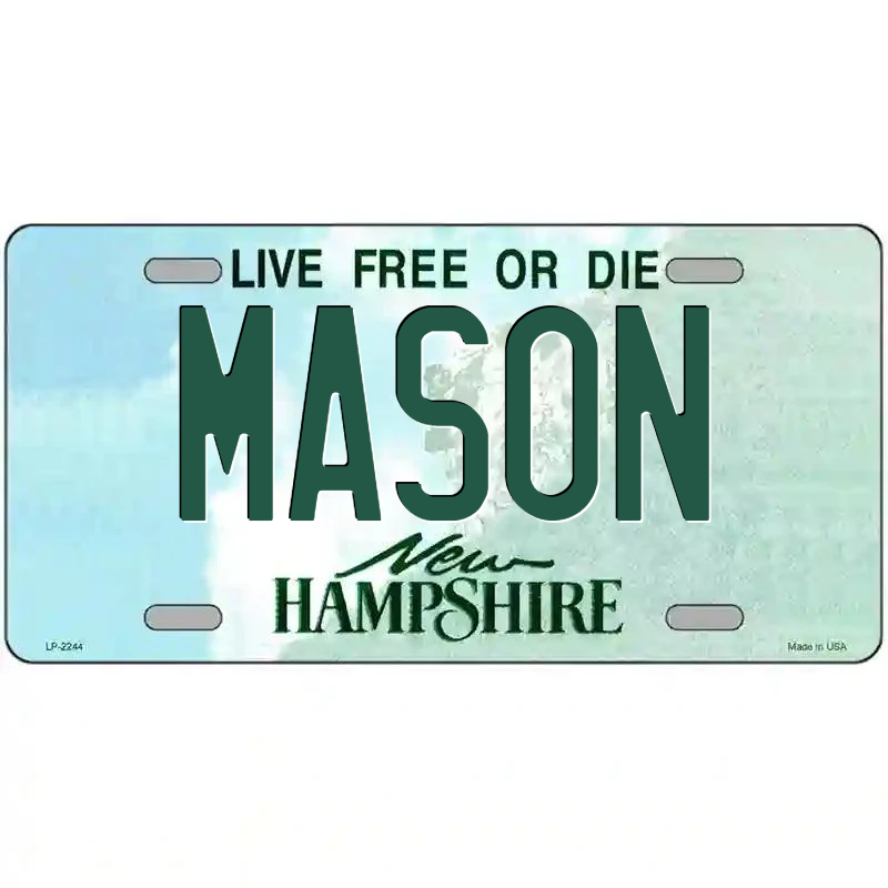 Mason New Hampshire Metal Sign