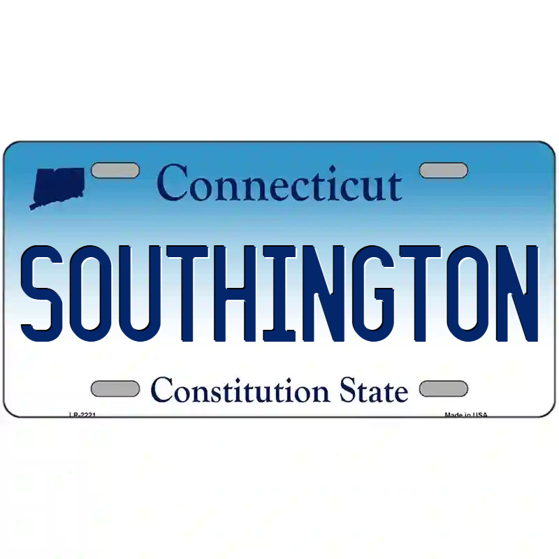 Southington Connecticut Metal Sign