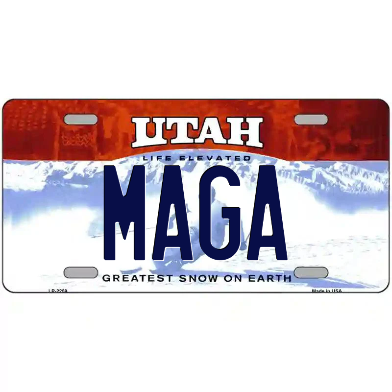 MAGA Utah Metal Sign
