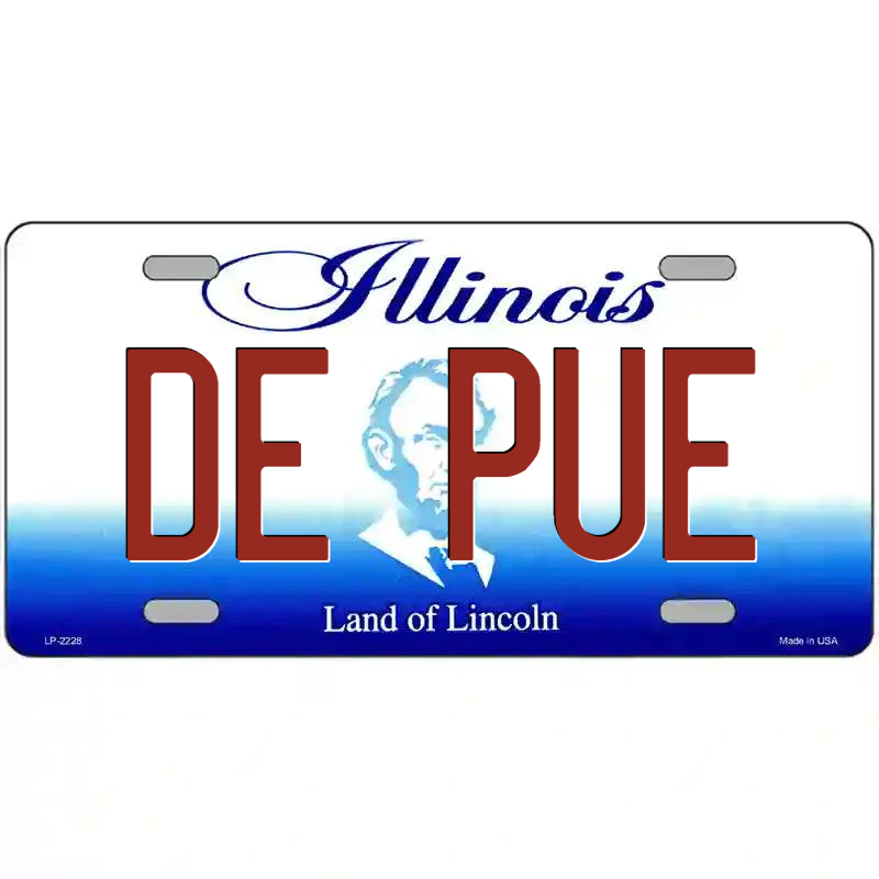 Dee Pue Illinois Metal Sign