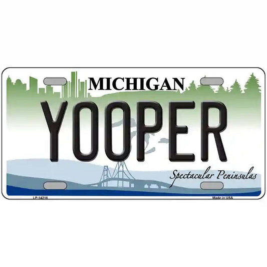 Yooper Michigan Metal Sign