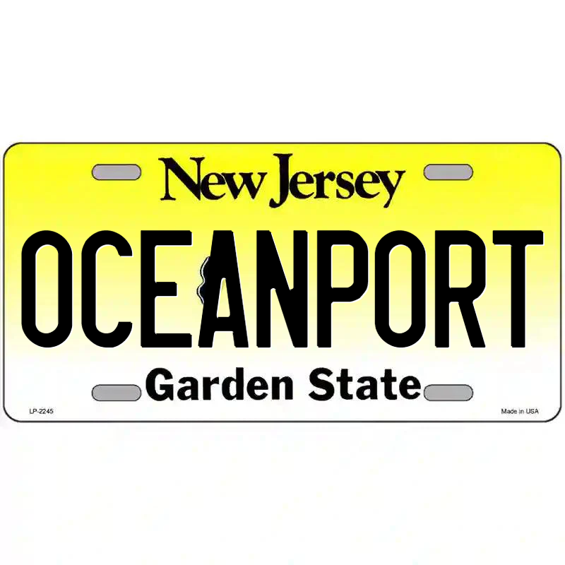 Oceanport New Jersey Metal Sign