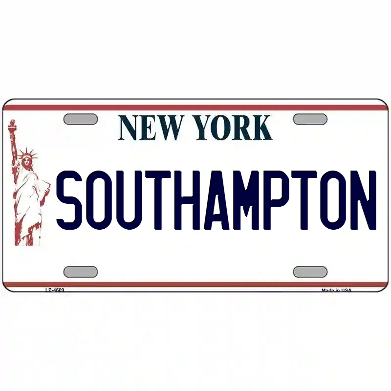 Southampton New York Statue of Liberty Metal Sign