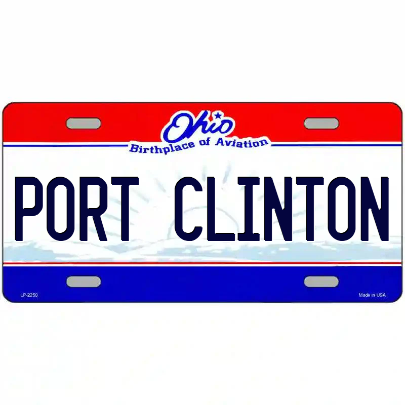 Port Clinton Ohio Metal Sign