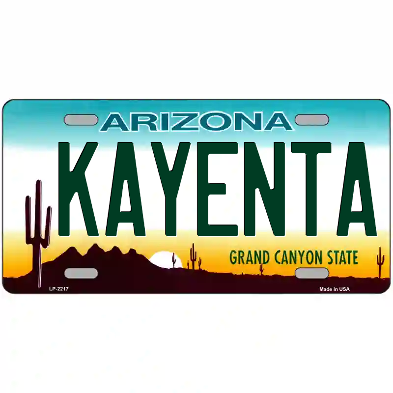 Kayenta Arizona Metal Sign