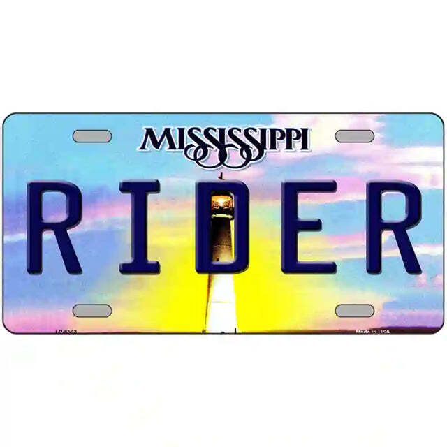Rider Mississippi Metal Sign