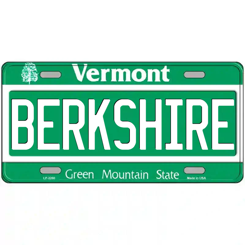 Berkshire Vermont Metal Sign