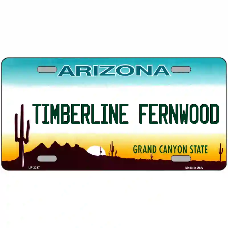 Timberline-Fernwood Arizona Metal Sign