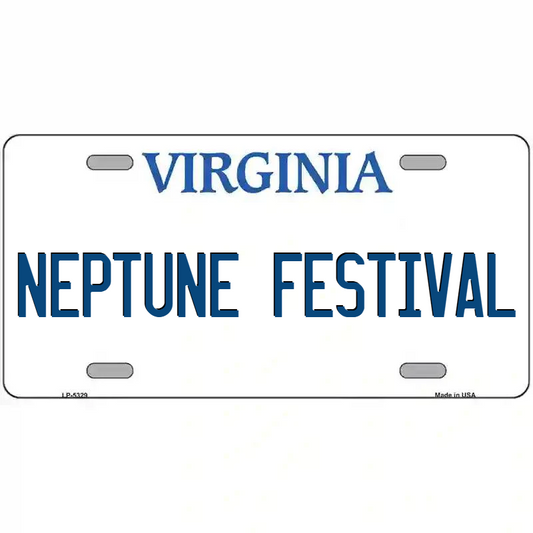 Neptune Festival Virginia Metal Sign
