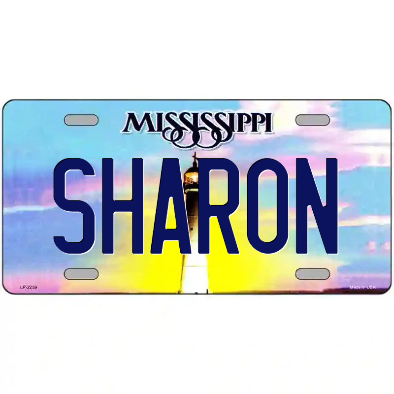 Sharon Mississippi Metal Sign