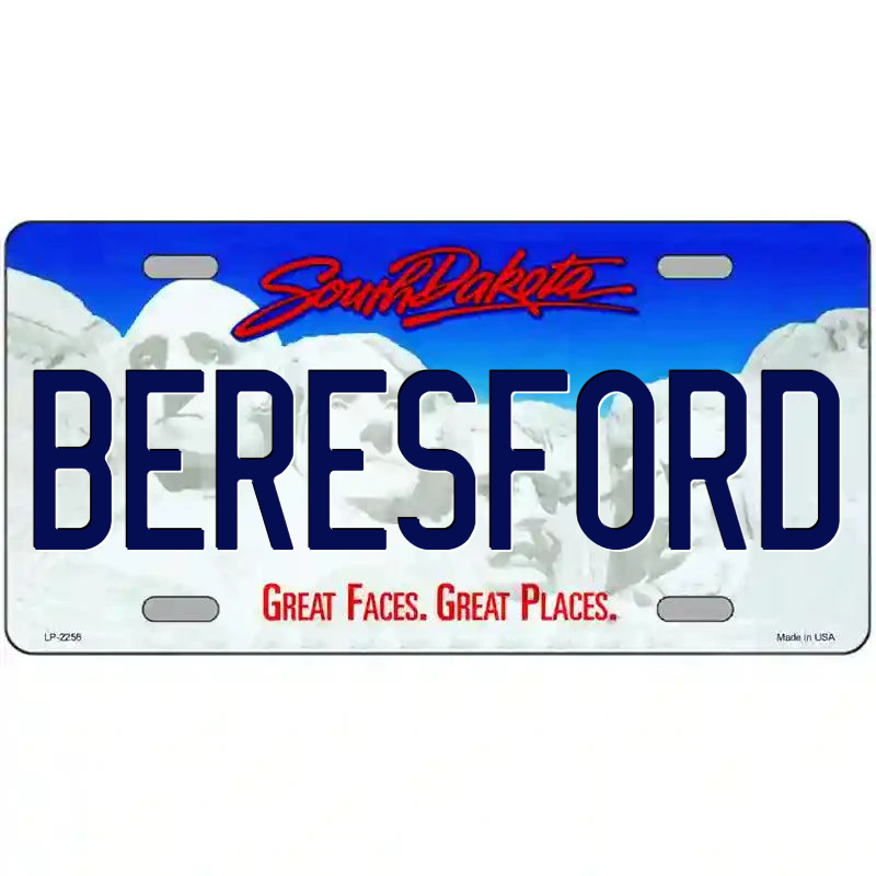 Bereford South Dakota Metal Sign