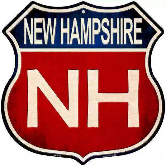 New Hampshire Highway Shield Metal Sign