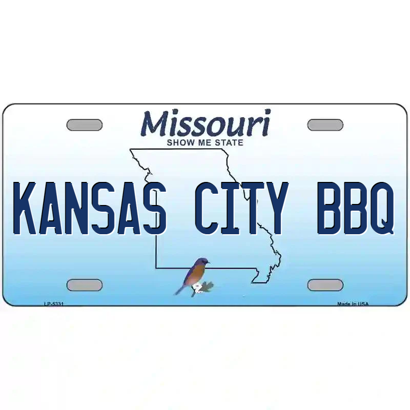 Kansas City BBQ Missouri Metal Sign