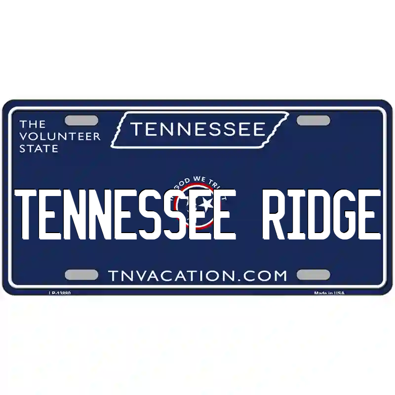 Tennessee Ridge Tennessee Blue Metal Sign