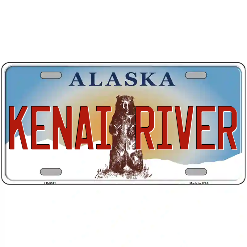 Kenai River Alaska Metal Sign