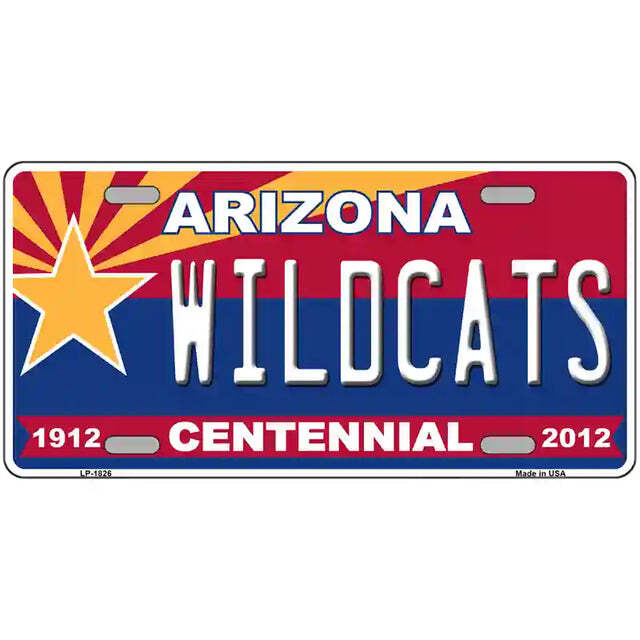Wildcats Arizona Centennial Metal Sign