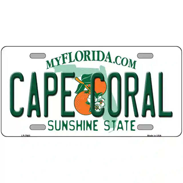 Cape Coral Florida Metal Sign