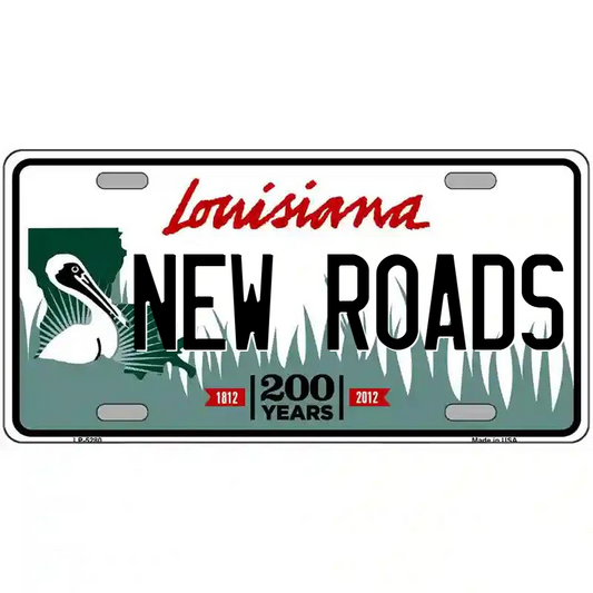 New Roads Louisiana Metal Sign