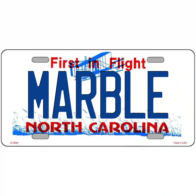 Marble North Carolina Metal Sign