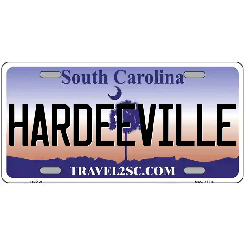 Hardeeville South Carolina Metal Sign