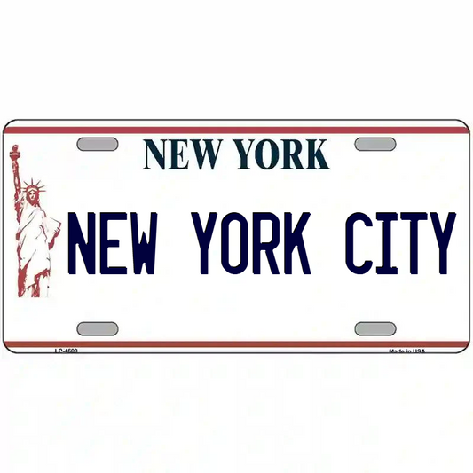 New York City New York Statue of Liberty Metal Sign