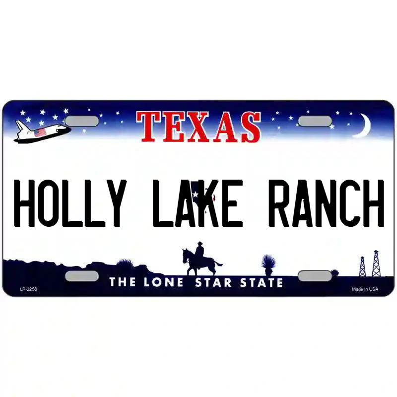 Holly Lake Ranch Texas Metal Sign
