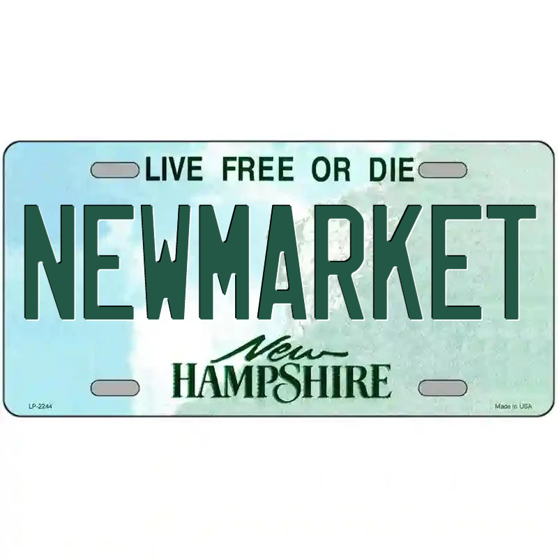 Newmarket New Hampshire Metal Sign