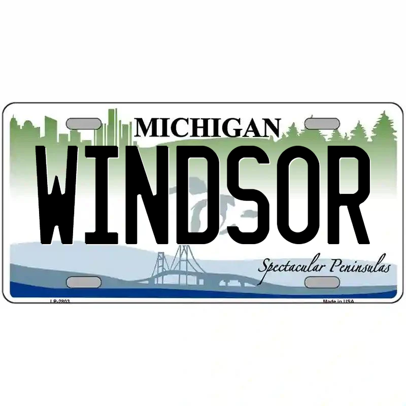 Windsor Michigan Metal Sign