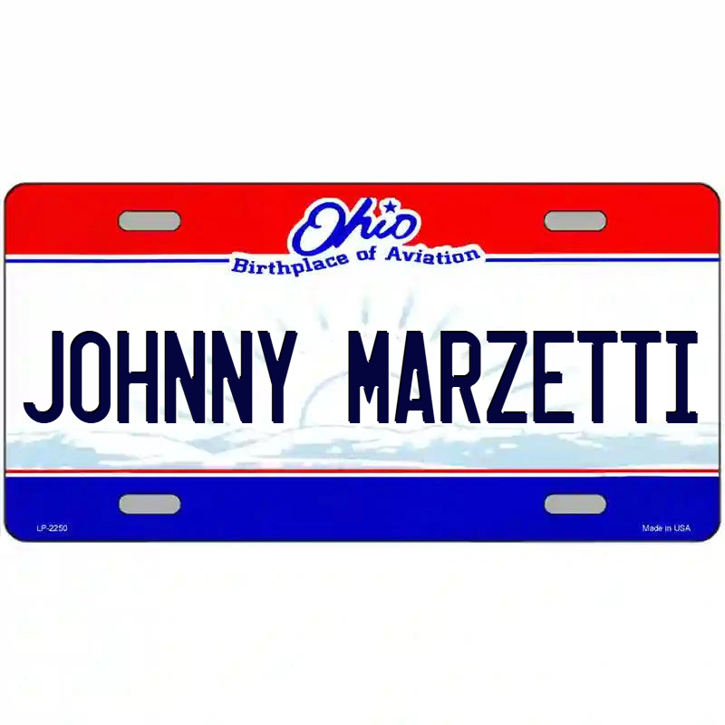 Johnny Marzetti Ohio Metal Sign