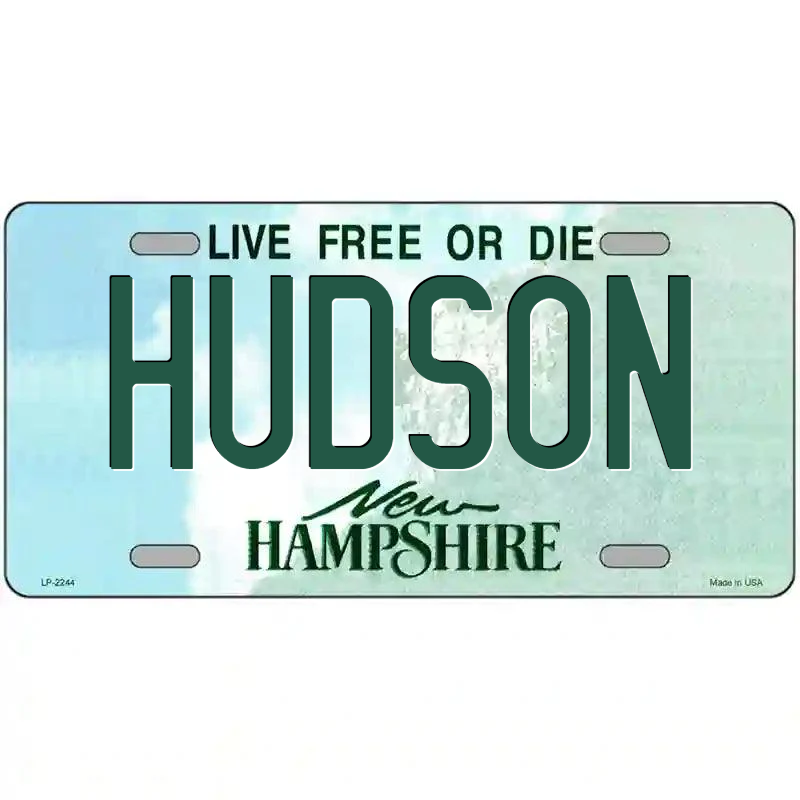 Hudson New Hampshire Metal Sign