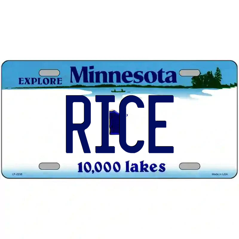 Rice Minnesota Metal Sign