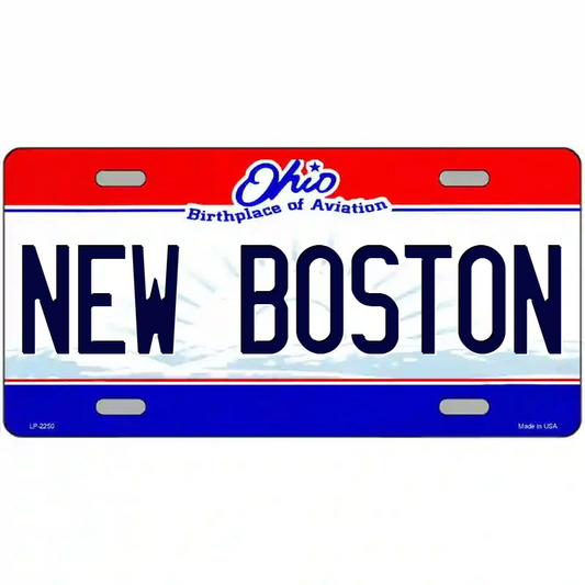 New Boston Ohio Metal Sign