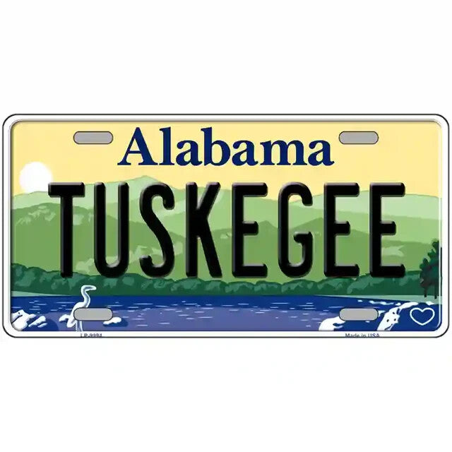 Tuskegee Alabama Metal Sign