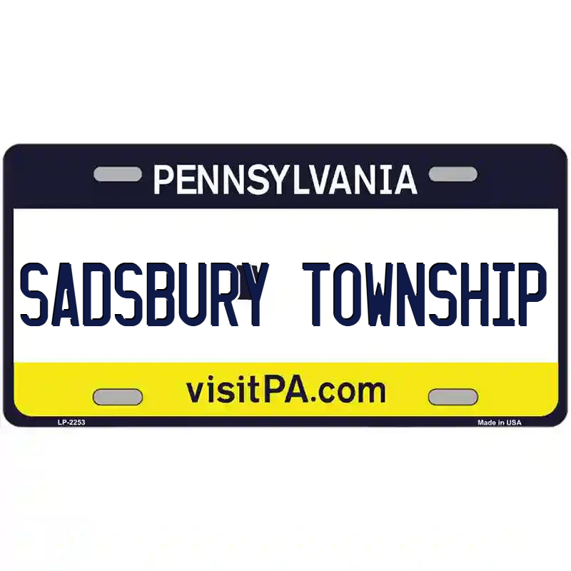 Sadsbury Township Pennsylvania Metal Sign