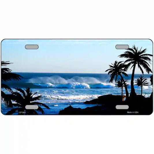 Ocean Wave Metal Sign