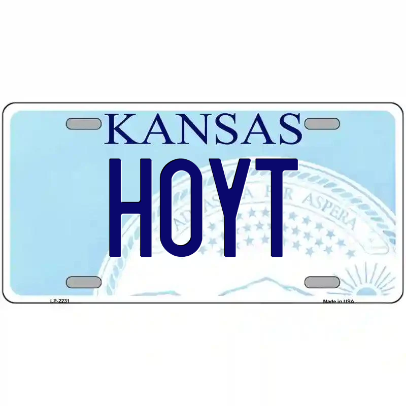 Hoyt Kansas Metal Sign