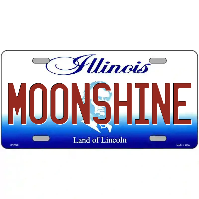 Moonshine Illinois Metal Sign